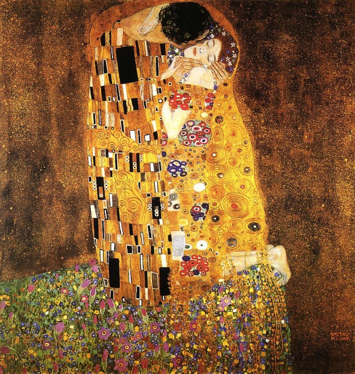 (Pintura: O Beijo, de Gustav Klimt)